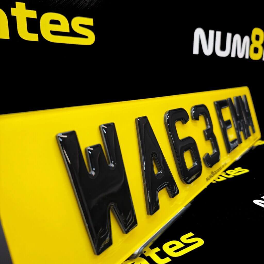 Custom 4D Domed 5mm number plate