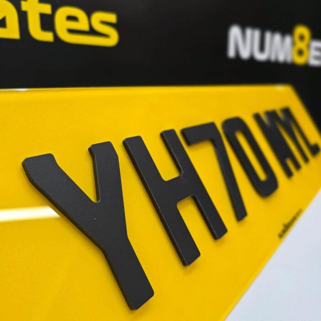 Custom number plate