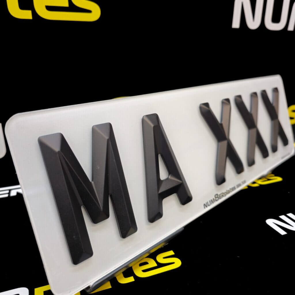 Custom number plate