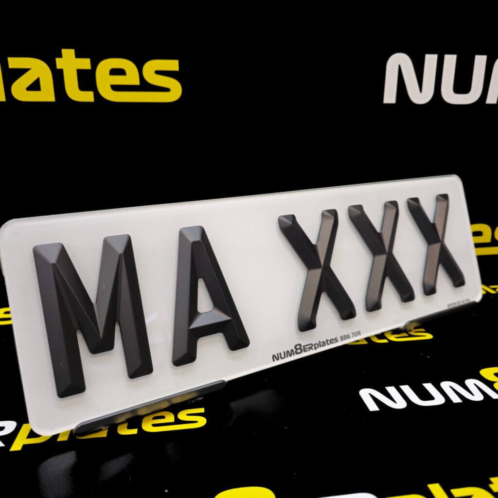 Custom number plate